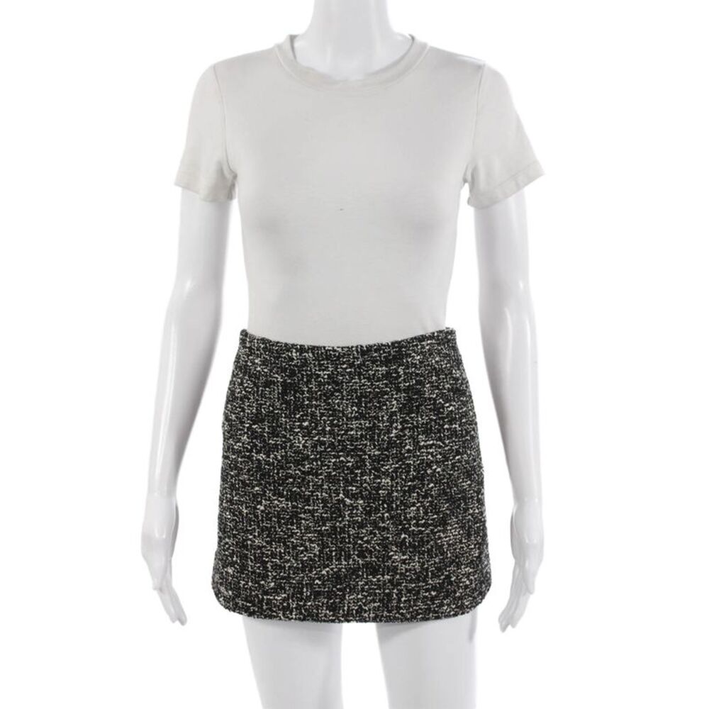 MNG Women A-Line Mini Skirt Black Short Size M